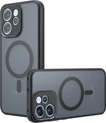 Produktbild von OPPO Reno15 F Hülle - Coverup Mattes Transparentes Back Cover mit Kameraschutz - MagSafe Compatible - Schwarz