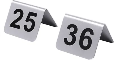 Produktbild von Tischnummern mit Nummern 25 bis 36