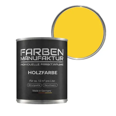 Produktbild von Holzfarbe Wetterschutzfarbe Holzlack Holzschutzlack Trendfarbe 2L - Butterblumen Gelb