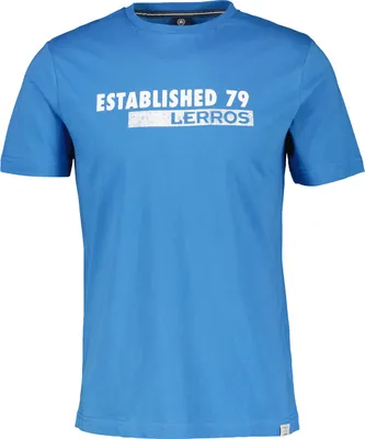 Produktbild von LERROS Herren T-Shirt mit klassischem Rundhals und Logoprint auf der Brust