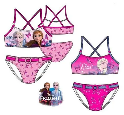 Produktbild von Disney Eiskönigin Mädchen Bikini, pink-lila, Gr. 104-128 Größe - 104