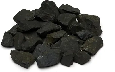 Zdjęcie produktu dla Zestaw kamieni szungitowych 350 g, surowe naturalne kamienie, kamienie uzdrawiające, do równowagi czakr
