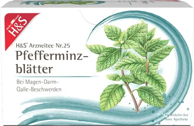 Produktbild von H&S Pfefferminzblätter Arzneitee Nr. 25, 20 St. Filterbeutel