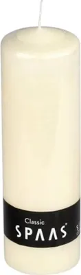 Produktbild von Stumpfe Kerze d8h25 cm Elfenbein - Spaas