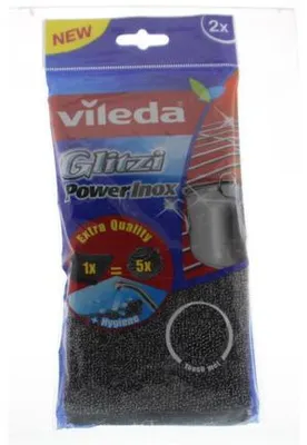 Productafbeelding van Vileda Glitzi Power Metalen Spons (2 stuks)