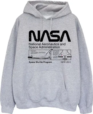 Produktbild von NASA - Kapuzenpullover für Damen BI2203 (XL) (Grau meliert)