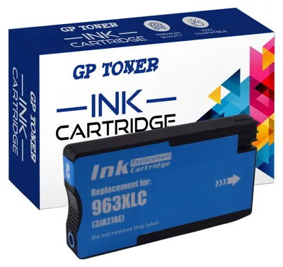 A product shot of an ink cartridge and its packaging.