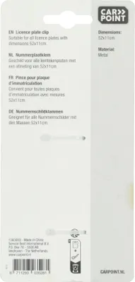 Produktbild von Kennzeichen Clips Silber 2 Stück
