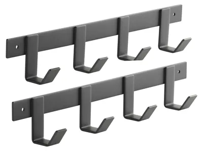 Produktbild von SOTECH Hakenleiste Blackline Alba klein – 4 Haken (2 Stück)