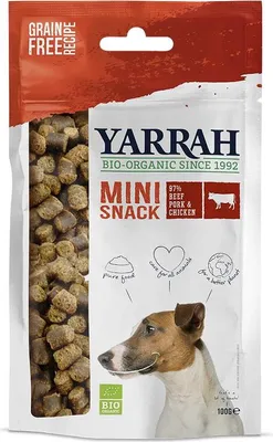 (DLA PSA) PRZYSMAK - MINI SNACKI Z WOŁOWINĄ BIO 100 g - YARRAH