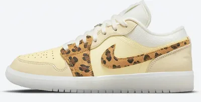 Produktbild von Nike Air Jordan 1 One Low SNKRS Day Sneaker Schuhe weiss/gelb/leo DN6998-700 Special Edition, Schuhgröße:42.5 EU