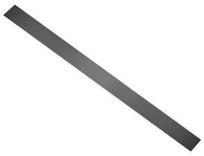 Edelstahl-Fugenfüllstreifen 1x50x760 mm, gebürstet schwarz