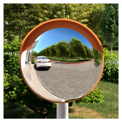 Produktbild von Konvexer Verkehrsspiegel für den Außenbereich Ø30 cm aus Polycarbonat
