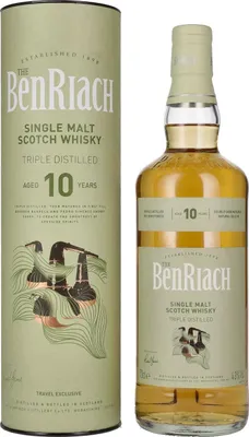 Image de Benriach 10 Years Old Triple Distilled Double Cask Matured 43% Vol. 0,7l en boîte cadeau