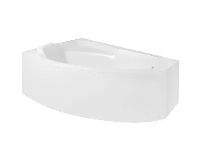 Produktbild von BADLAND Eckbadewanne Badewanne Rima LINKS 160x100 mit Acrylschürze, Füßen und Ablaufgarnitur GRATIS