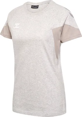 Produktbild von Hummel hmlTRAVEL T-SHIRT S/S WOMAN - light grey melange, Größe:XS