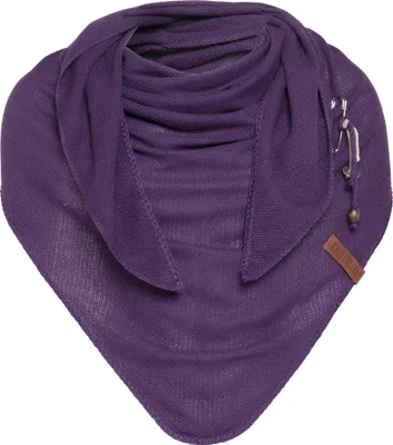 Produktbild von Knit Factory Lola Dreieckstuch gestrickt - Purple - 190x85 cm