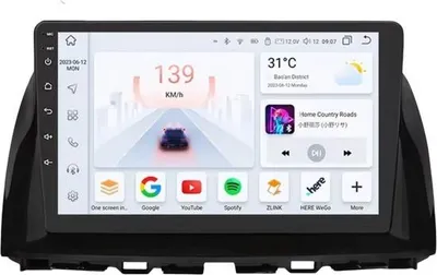 Produktbild von Autoradio mit Bluetooth und CarPlay für Mazda CX-5 (2012–2015) – Kompatibel mit Apple und Android – Stereoanlage mit Navigationssystem – 4G/32G