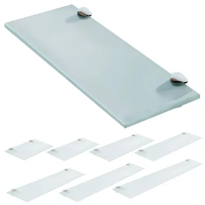 Produktbild von Glasregal Glasboden Wandregal Badregal Ablage Regal Klarglas / Milchglas satiniert V2Aox, Glasart:Milchglas, Größe:200 x 100 x 6 mm
