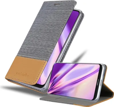 Obrázek produktu pro Cadorabo pouzdro pro Nokia 8.3 Protective Cover in Grey Pouzdro na mobilní telefon Book Case Cover