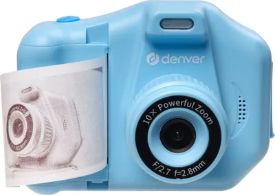 Produktbild von Denver KPC-1370 blau Kinderkamera mit Drucker