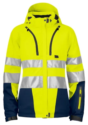 Produktbild von Projob 6424 GEFÜTTERTE DAMENJACKE EN ISO 20471 KLASSE 3/2