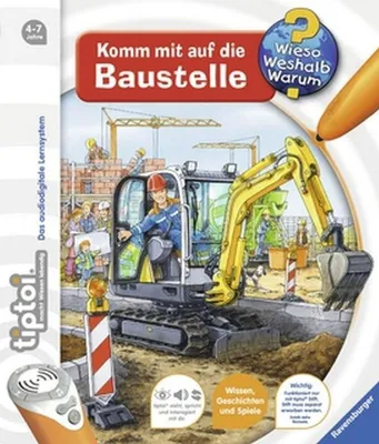 Produktbild von Ravensburger tiptoi® Buch Wieso? Weshalb? Warum? Bd. 15, Komm mit auf die Baustelle