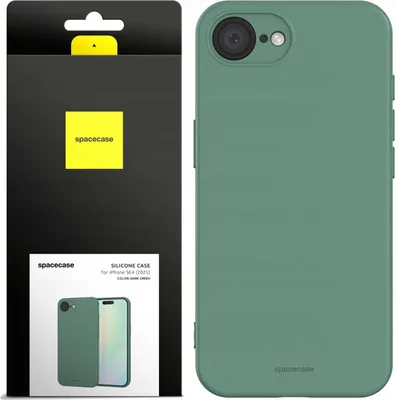 Image de SPACECASE Coque en silicone pour iPhone 16E Vert