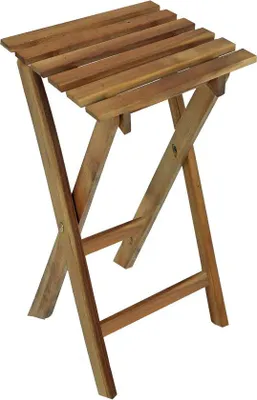 Produktbild von Famanu Klapphocker 62 cm - Holz Blumenhocker, Beistelltisch und Gartenstuhl