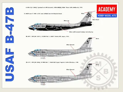 Immagine prodotto di Kit aeromodelli 12618 - USAF B-47 (1:144)