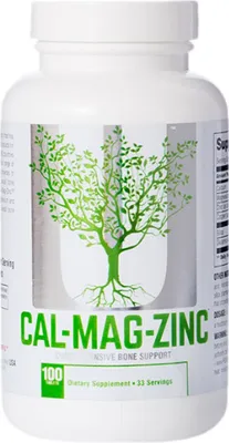 Obrázek produktu pro Universal Cal - Mag - Zinc 100 tablet / Vápník, Magnézium (hořčík), Zinek / Unikátní kombinace vápníku, hořčíku, zinku a mědi