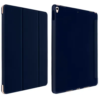Image de Trifold Étui à rabat avec support iPad Air 3 2019 / iPad Pro 10.5 Bleu foncé