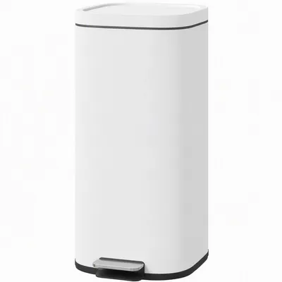 Productafbeelding van HOMCOM 30 liter afvalbak voor de keuken, met deksel, soft-close functie en openhoudfunctie