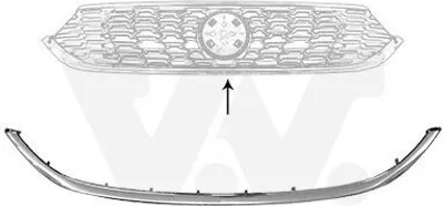 Produktbild von VAN WEZEL Kühlergrill-Zierleiste 1717518 für FIAT TIPO Kombi (356)