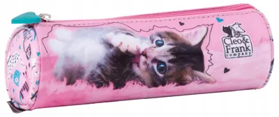 Produktbild von Derform Cleo & Frank 35 Federmäppchen Tuba mit Katzenmotiv