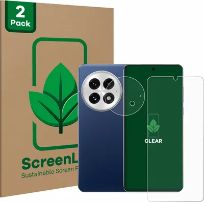 Produktbild von 2x ScreenLeaf Schutzfolie für OnePlus 13 (Display+Kamera) nachhaltiger Displayschutz Display Schutz Folie Klar Transparent
