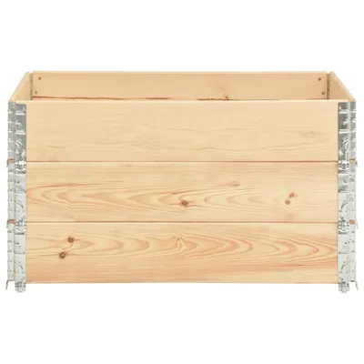 Zdjęcie produktu dla vidaXL Podwyższone łóżka 3 szt. 50×100 cm z litego drewna sosnowego