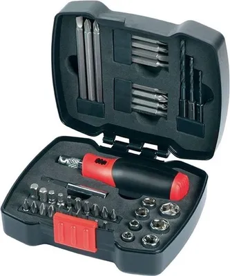 Immagine prodotto di Set di cacciaviti a cricchetto BLACK+DECKER A7175-XJ, 43 pezzi, punte, chiavi a bussola