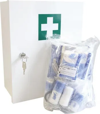 Produktbild von Metall-Verbandschrank Basic 14,5x29x36cm weiß