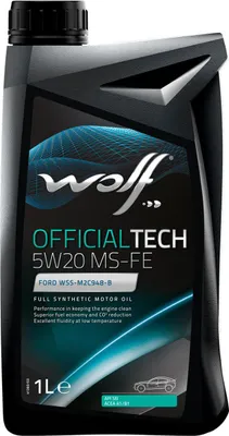 Produktbild von Wolf Motoröl, OfficialTech MS-FE. Motoröl 5w20 1l off.tech ms-fe
