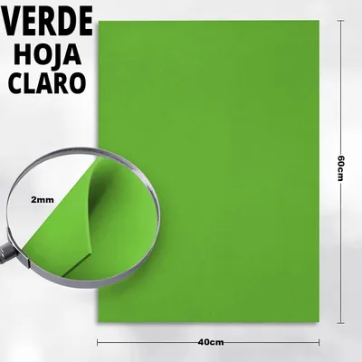 Zdjęcie produktu dla Płyty z pianki EVA - materiał do rękodzieła - grubość 2 mm - wymiary 40 x 60 cm - 2 sztuki - jasny, zielony kolor
