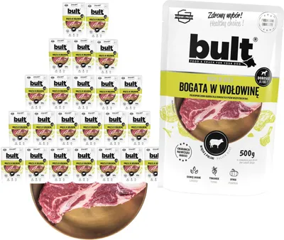 Produktbild von BULT Rich in beef - Nassfutter für Hunde - 500g