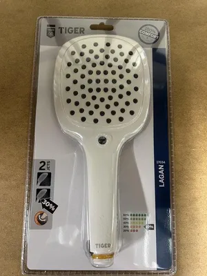 Produktbild von Handbrause weiß, 2 Strahlarten, Kunststoff, Anti-Kalk, Wassersparfunktion
