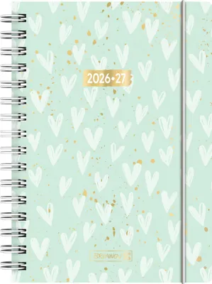 Produktbild von Schülerkalender 2026/2027 "Hearts" | A5, Kunststoff
