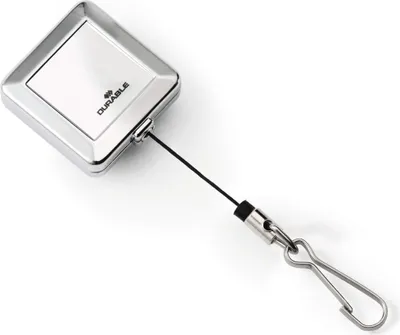 Produktbild von DURABLE Jojo mit Federhaken SB-Verpackung, 832823 silber