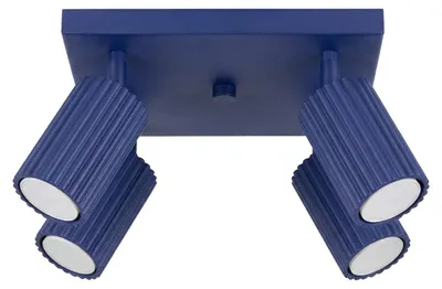 Immagine prodotto di Plafoniera KARBON 4 oltremare 1xGU10 10W alluminio 16.5x25x25cm Sollux Lighting