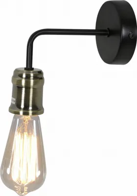 Immagine prodotto di Applique GOLDIE nero-ottone-oro 1xE27x60W metallo, dimensioni: 28x8x18 cm, IP20, Candellux