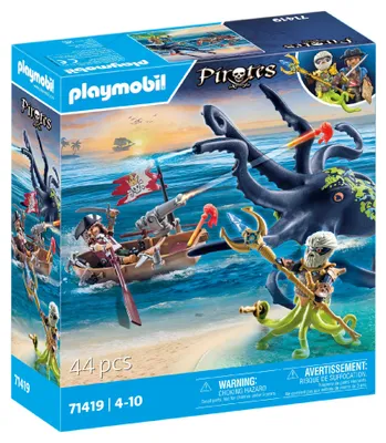 Produktbild von PLAYMOBIL 71419 Kampf gegen den Riesenoktopus