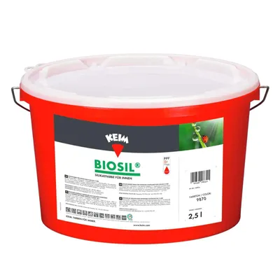 Produktbild von KEIM Biosil, Silikatfarbe für innen, altweiß 9870 (ehem. antikweiß) 2,5l
