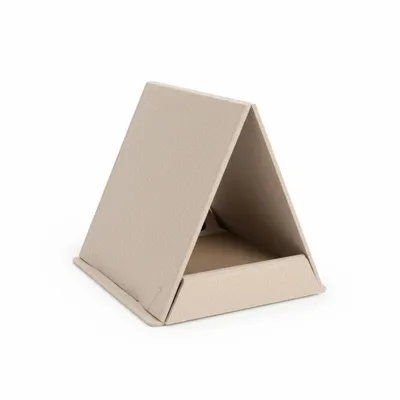 Produktbild von Katzenhaus im Zeltformat mit Kratzpappe 40×38,5×40 cm – faltbare Katzenhöhle Katzenbett flauschig Katzenzelt zum Kratzen, Schlafen & Versteck - Beige